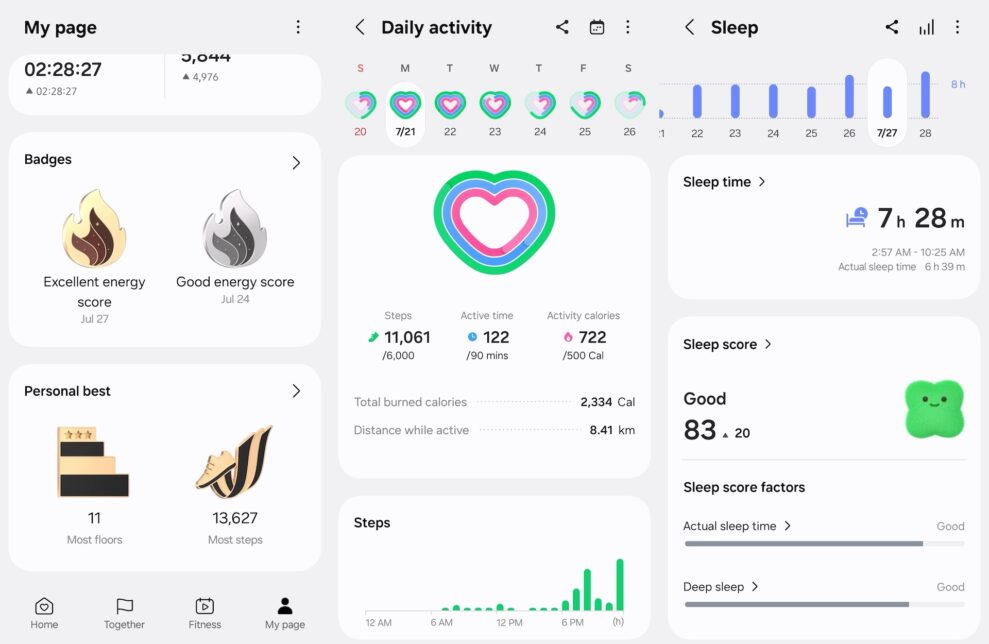 Galaxy Watch 8 health web