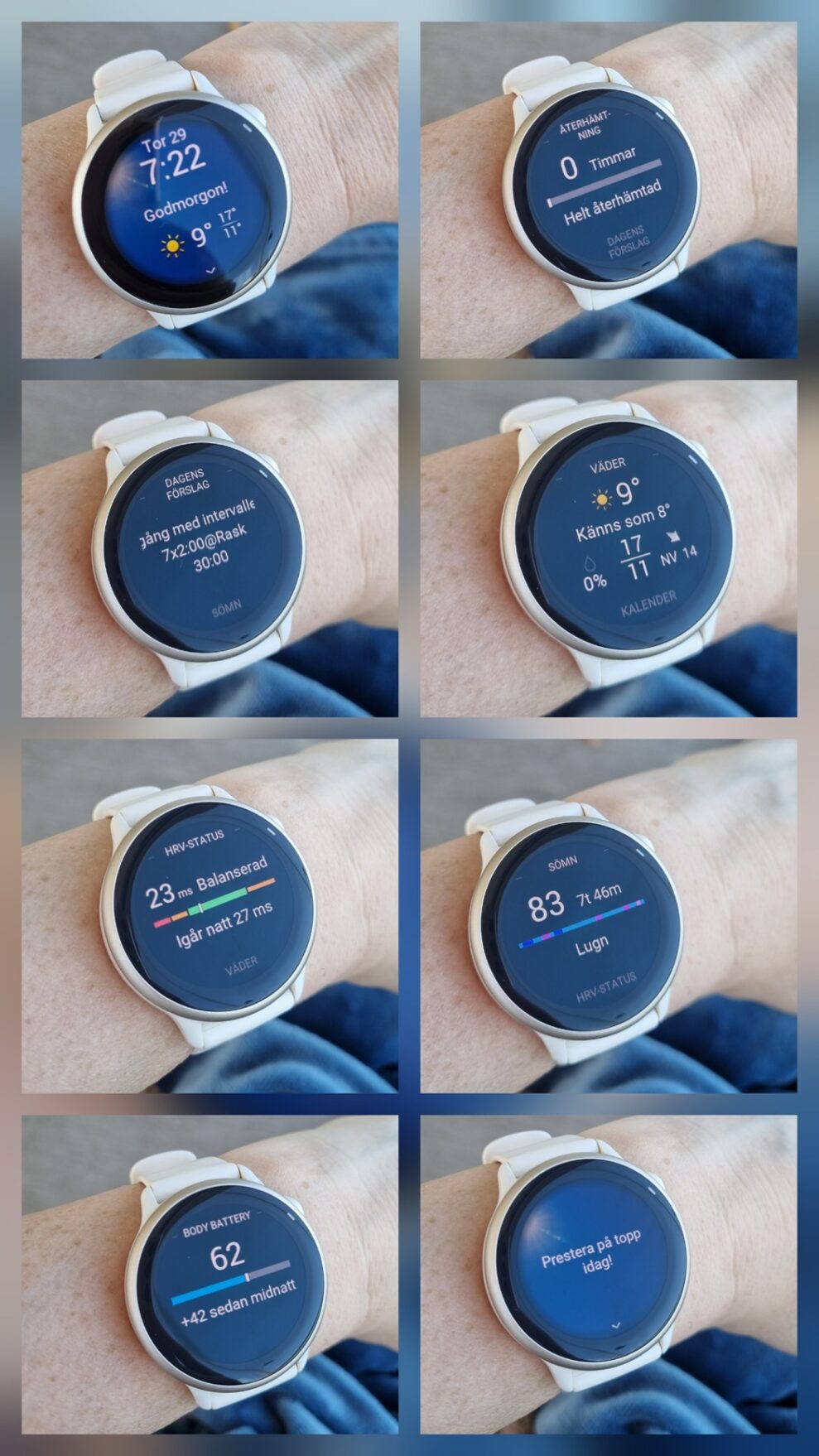 Garmin Vivoactive 6 morgonrapport