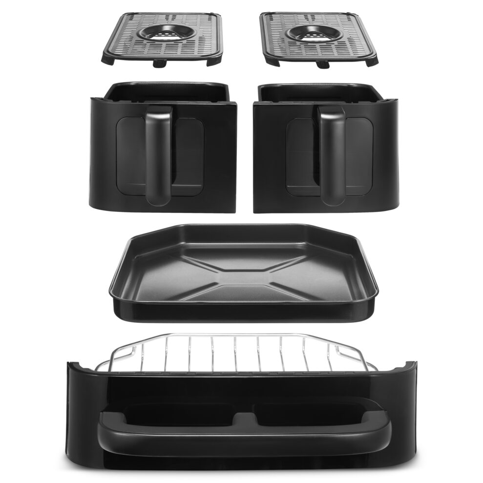 Conair-Amrita-Trizone-Air-Fryer-Oven-Black-Explosion