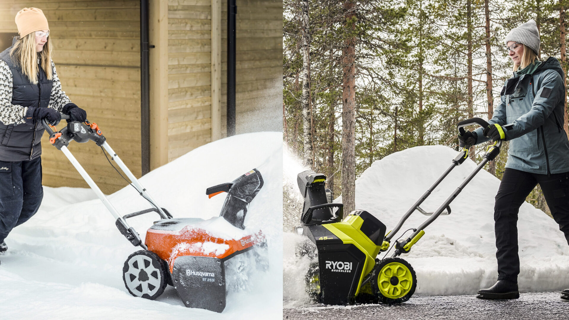 Årets batteridrivna snöslungor: Husqvarna och Ryobi har tjuvstartat
