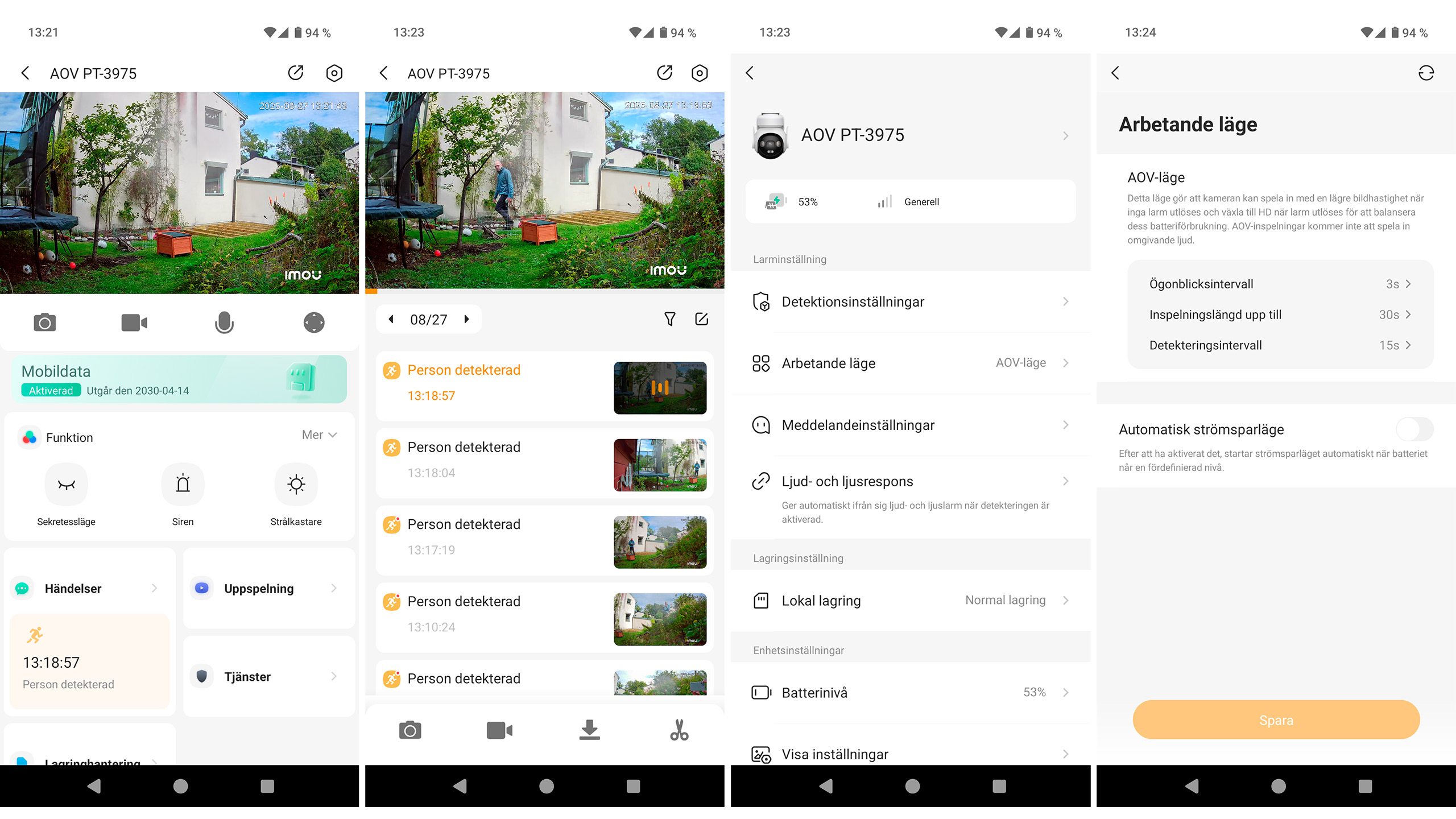 Imou AOV PT 4G Kit screenshots
