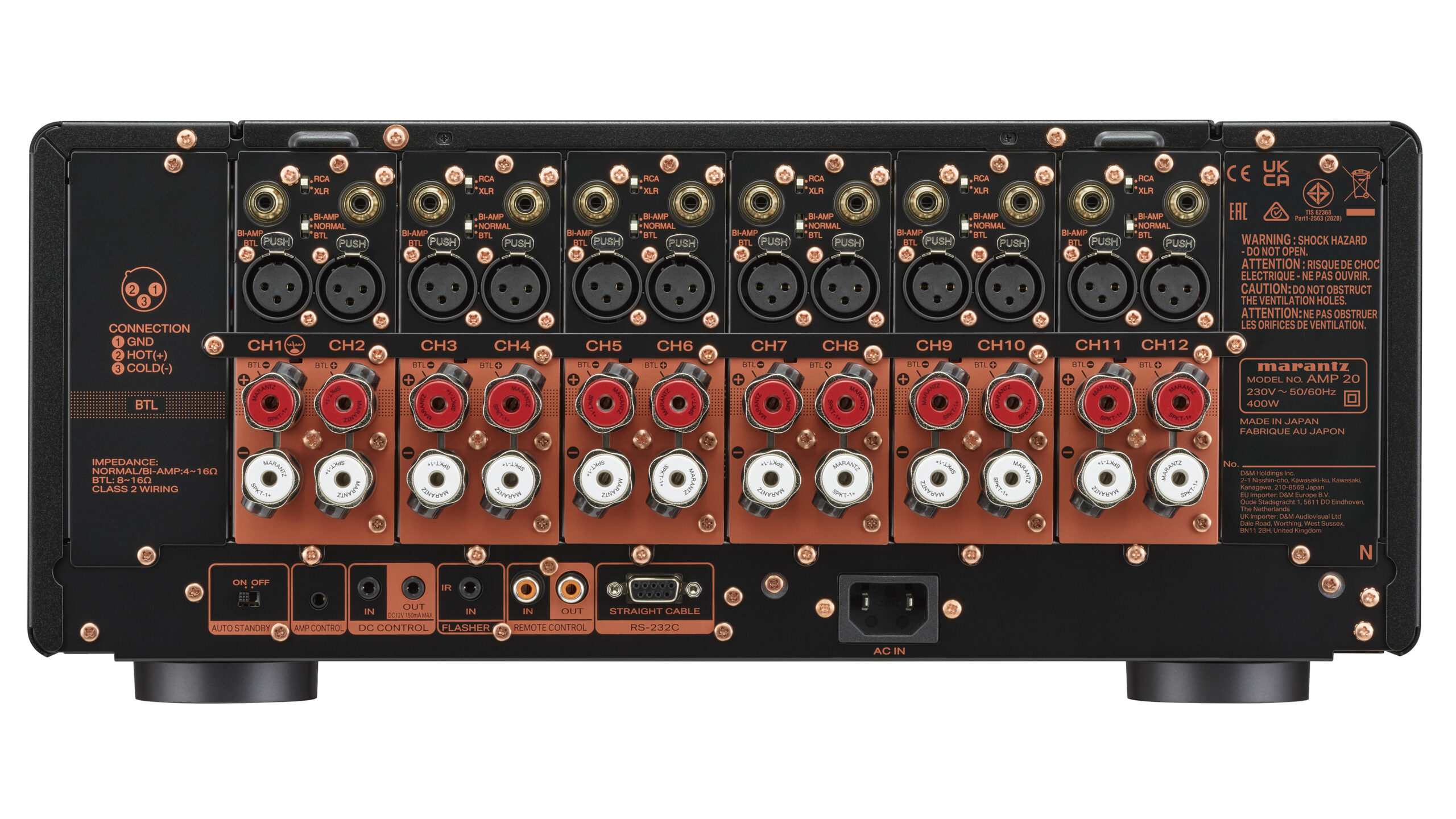 Marantz AV 20 och AMP 20 3 Marantz - AMP 20 - rear