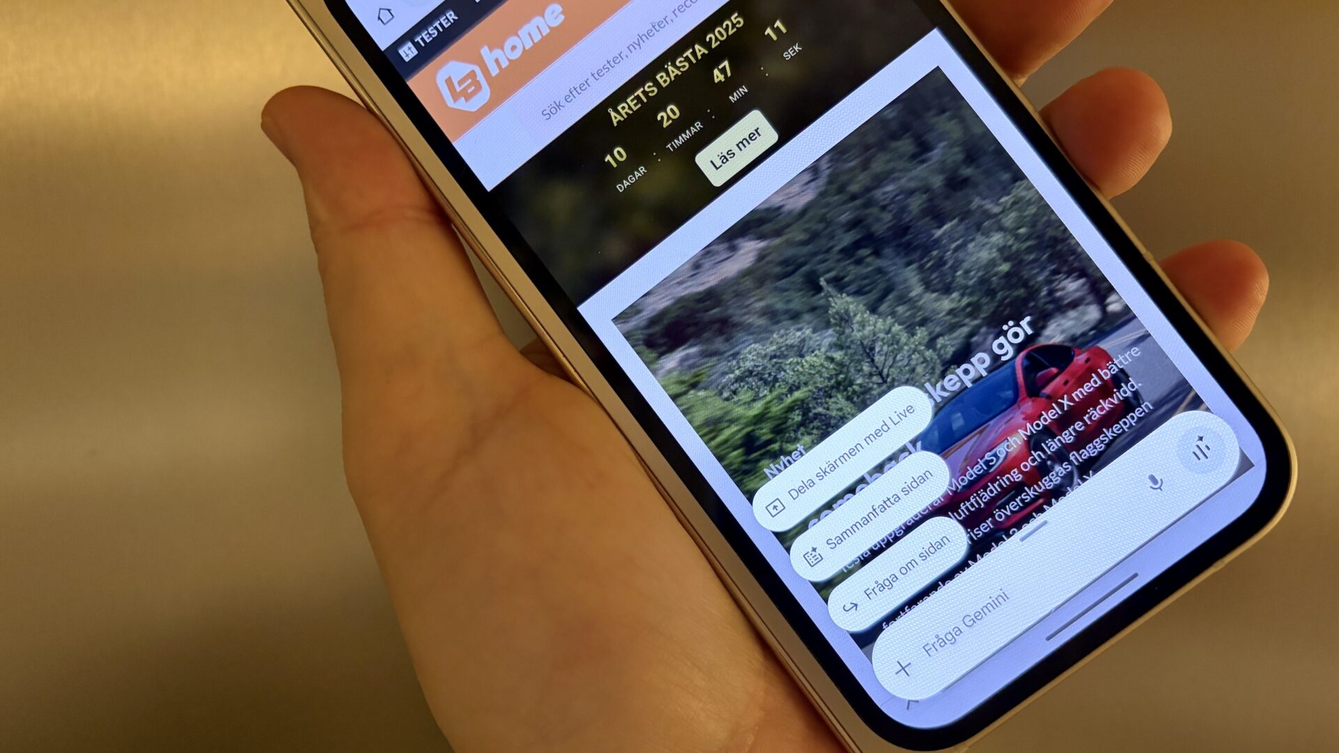 Enklare att AI-redigera bilder i Gemini-popup