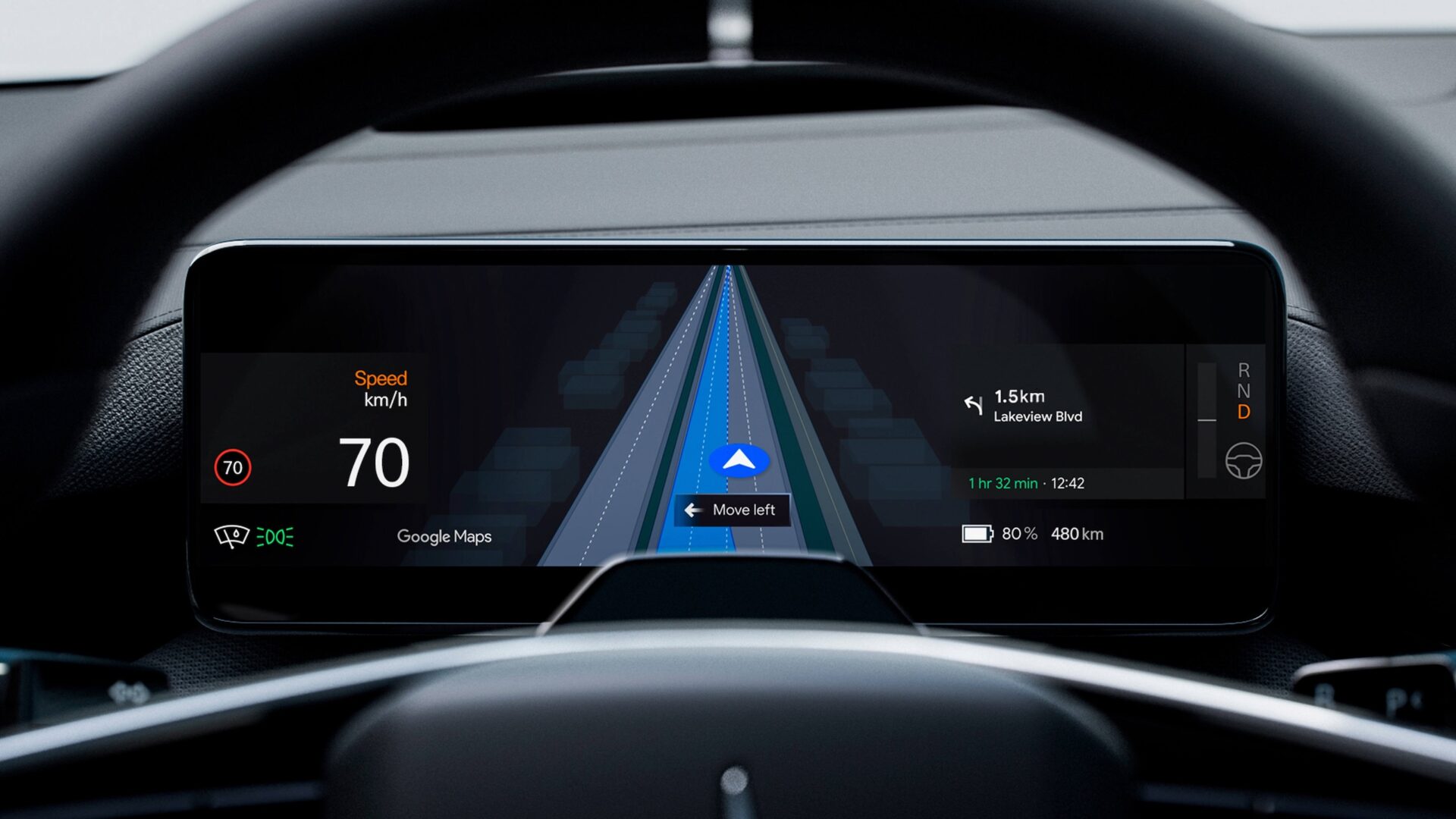 Google Maps lånar kameran av Polestar 4