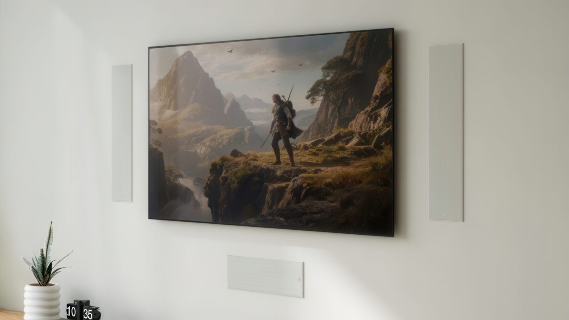 KEF in-wall: Kraftfullt bioljud från osynliga högtalare