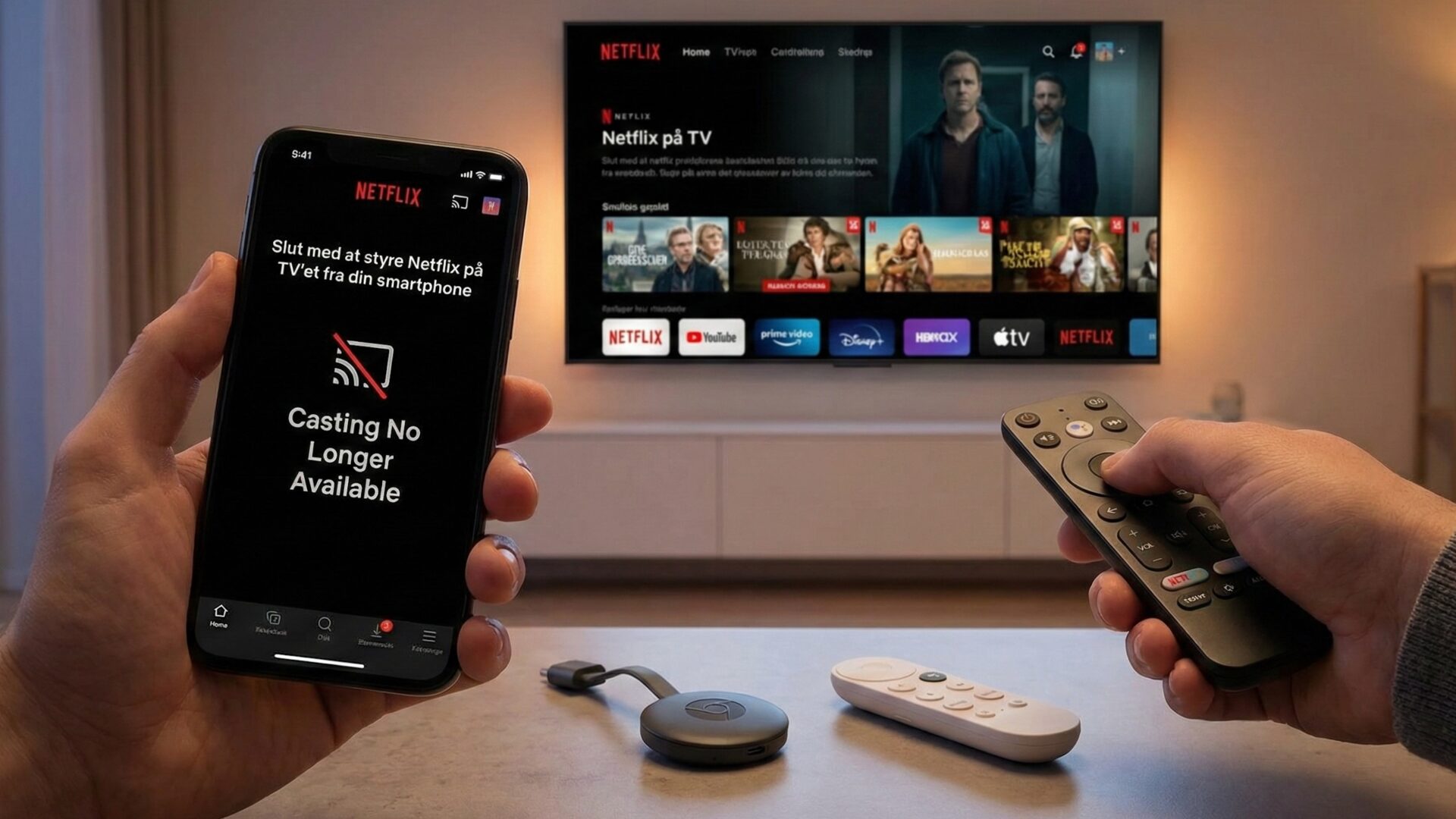 Netflix tar bort möjligheten att casta från mobilen till din TV