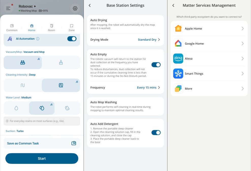eufy e28 app settings web