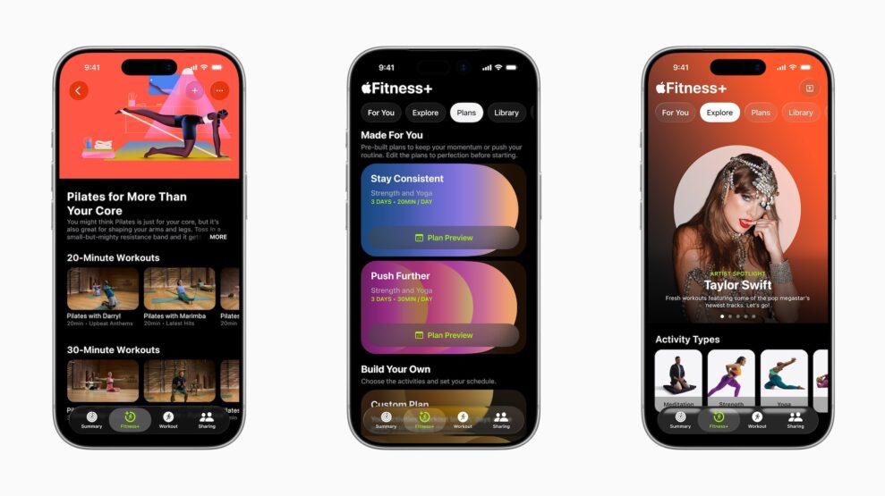 Jättebibliotek av anpassade träningsvideor 1 fitness plus