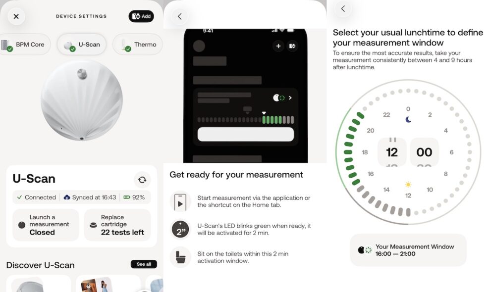 Withings U-Scan Nutrio 4 Withings U Scan usage