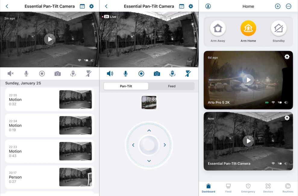 arlo essential 3 app