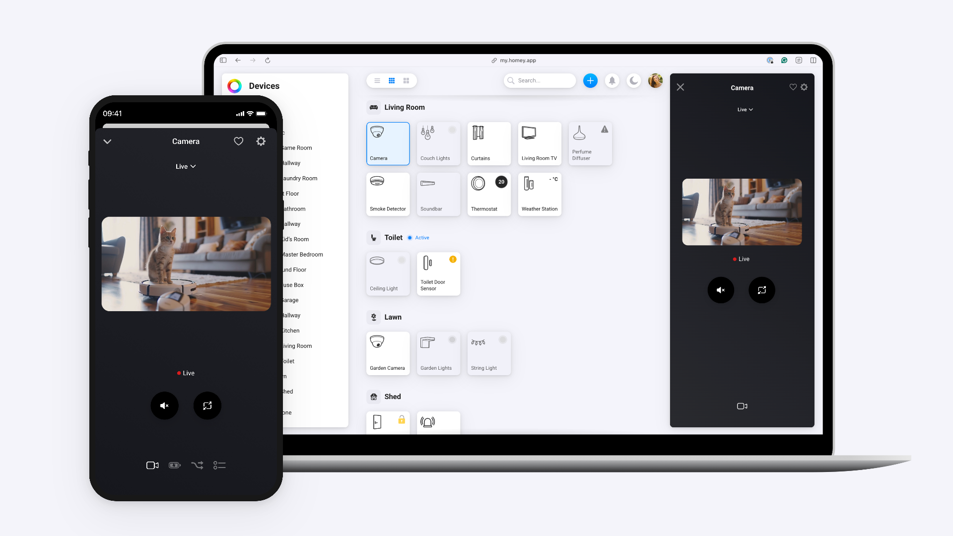 Nu kan du se din övervakningskamera direkt i Homey