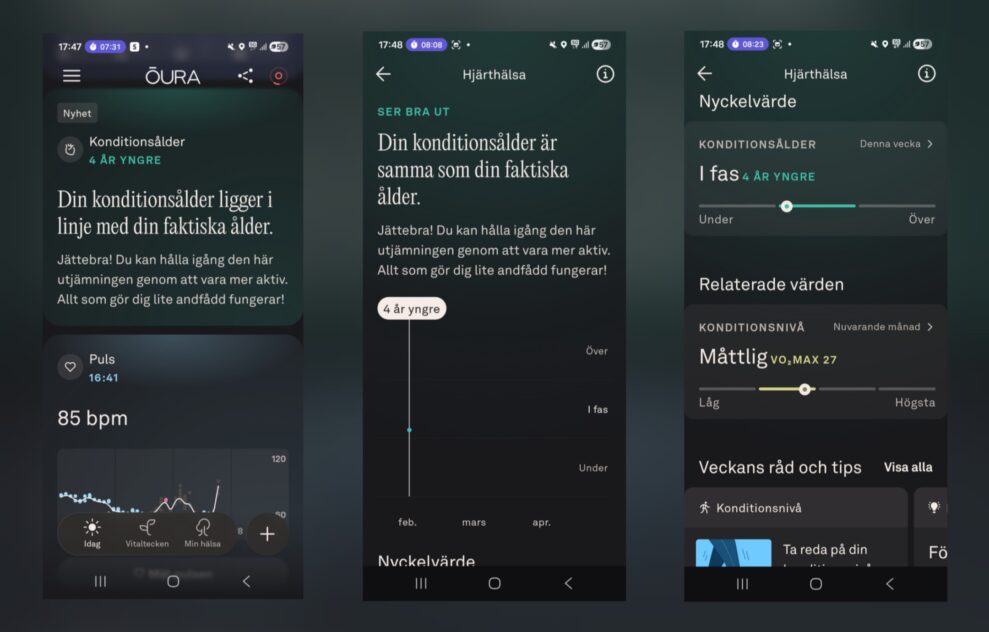 Oura Ring 4 Konditionsalder