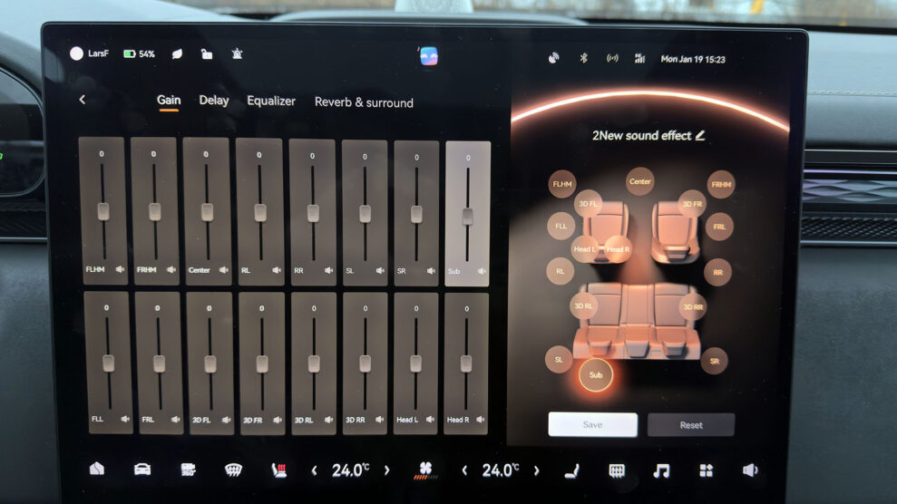 Sound by Zeekr 7x gain delay