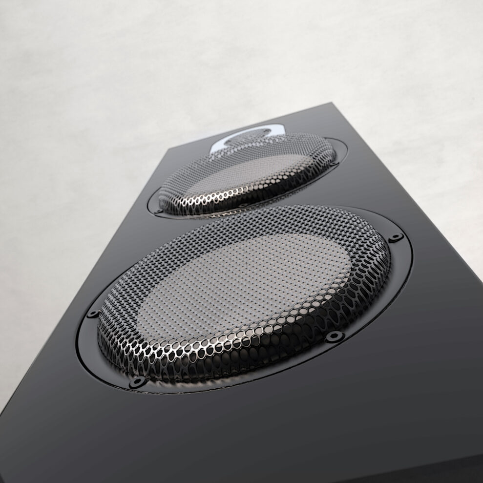 Parker Trio black piano frog perspective