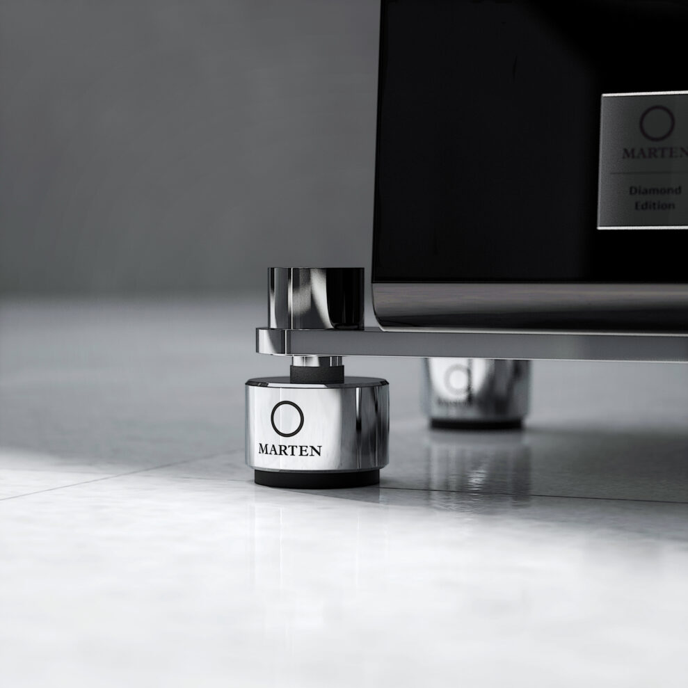 Parker Trio black piano isolators