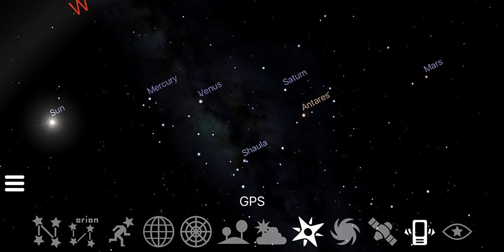 Stjärnhimlen i 360 grader på mobilen