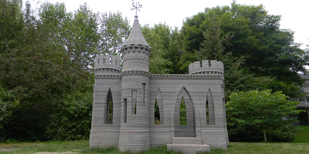 Världens första 3D-printade slott