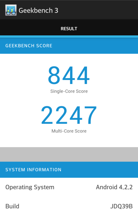 LG G Flex Geekbench