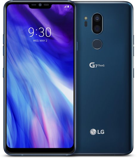 LG tillbaka med toppmodellen G7 ThinQ 1 LG G7 En Blue on shot notch on 15 web