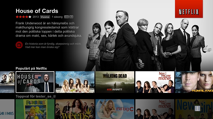 Ny TV-upplevelse med Netflix