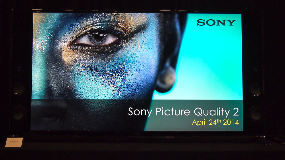 Sonys 2014 Bravia-TV på nära håll