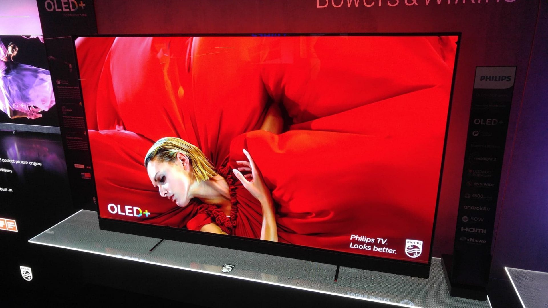 Philips 65OLED903 har ljud från Bowers & Wilkins