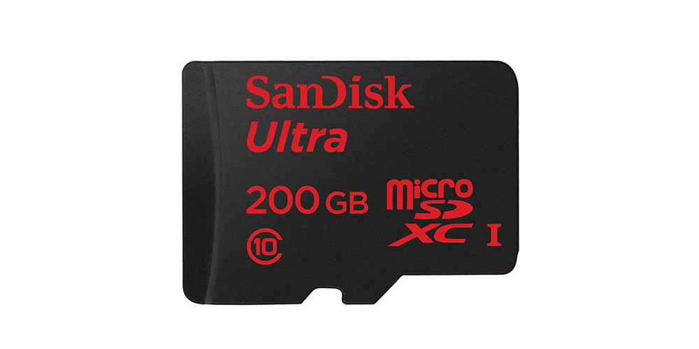 MicroSD-kort med 200 GB!