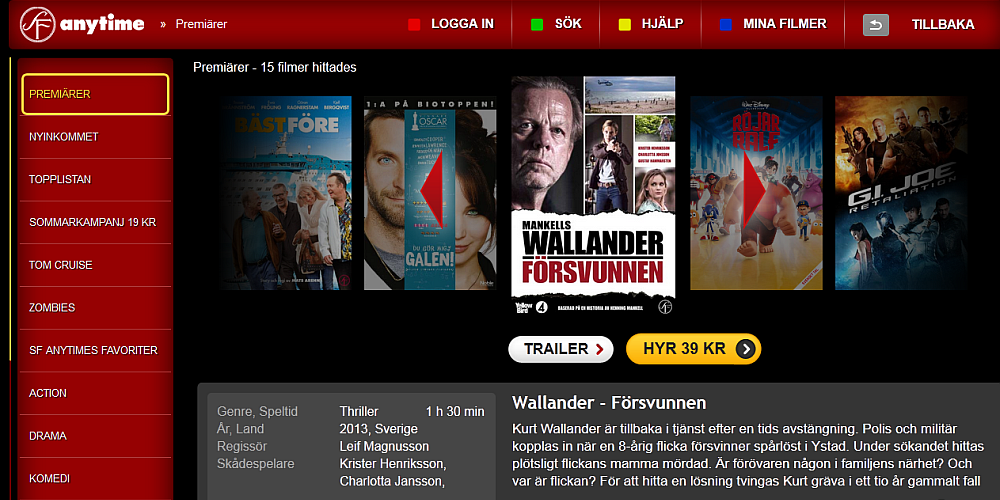 Nyårsdagen populäraste filmdagen