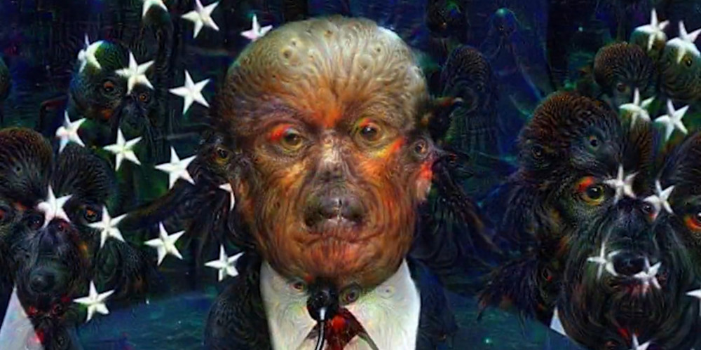 Google Deep Dream gör Trump ännu kusligare