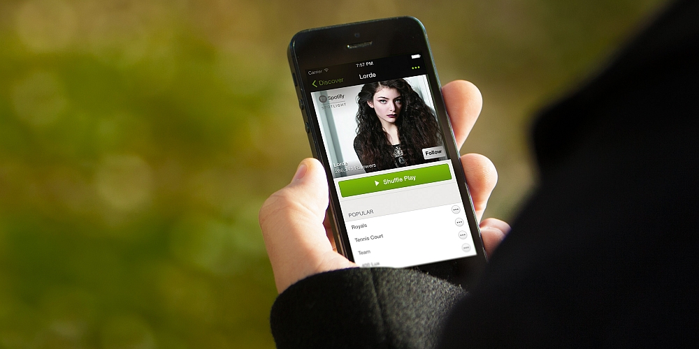 Spotify gratis även mobilt