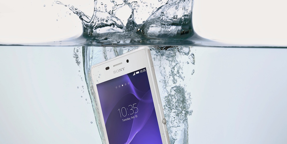 Ny Sony-mobil är verkligen vattentät