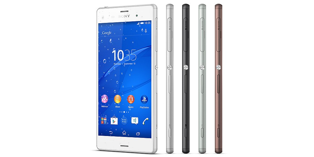 sony xperia z3 colors intro