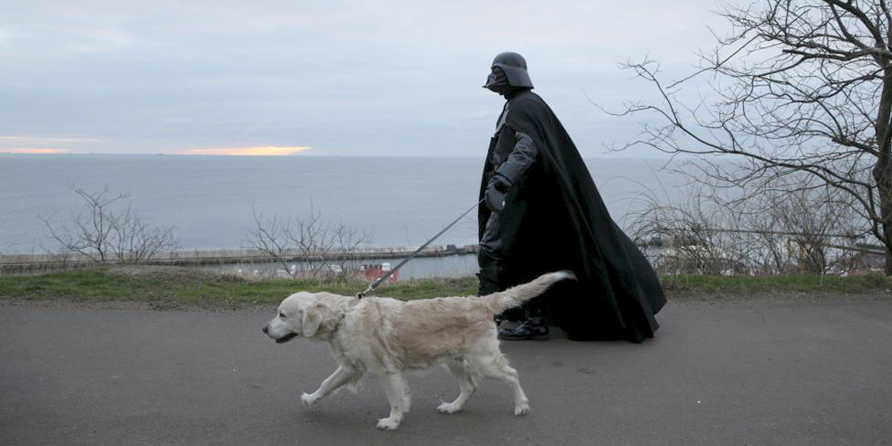 Darth Vader vill bli president i Ukraina