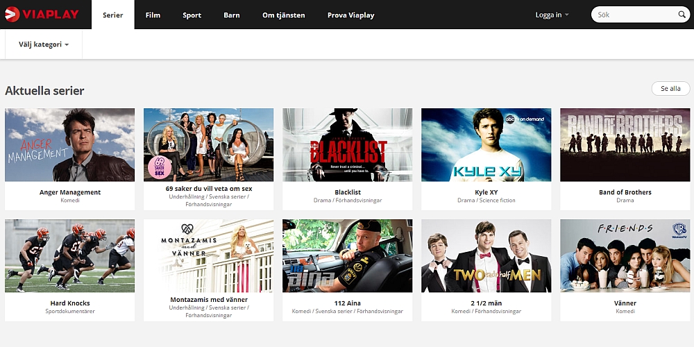 Stor uppdatering av Viaplay